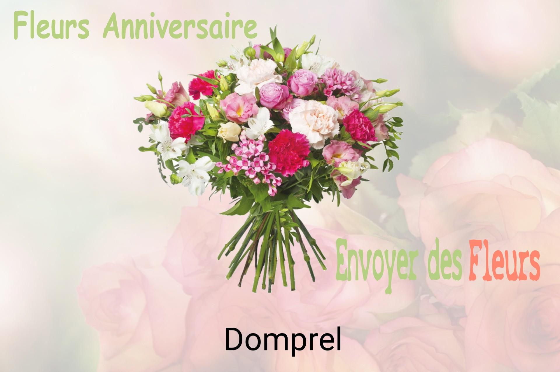 Bouquet de fleurs d’anniversaire livré à Domprel